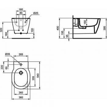 Mitigeur bidet Ideal Standard Connect E772201