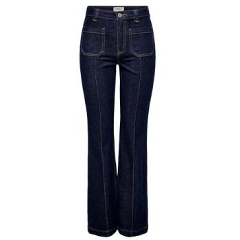 Jean Flared High Waist Bleu Marine – ONLY