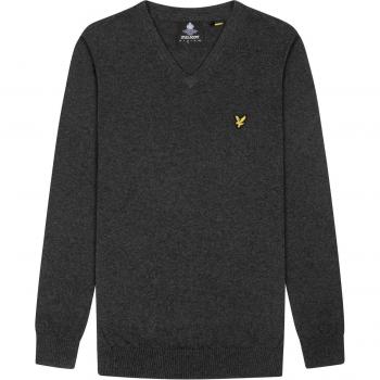 Baumwoll-Merino V‑Pull Lyle & Scott – Warm und weich