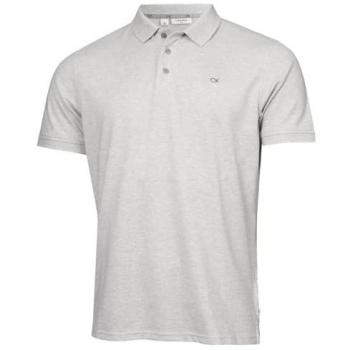 CK Golf Planet Short Sleeve Polo Silver Marl Men's Shirt