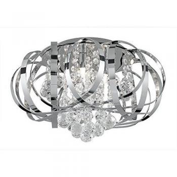 Tilly 3-Light Chrome Ceiling Flush Light, G9