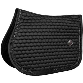 Springschabracke mit Glitzerband von Kentucky Horsewear – Schwarze Variante