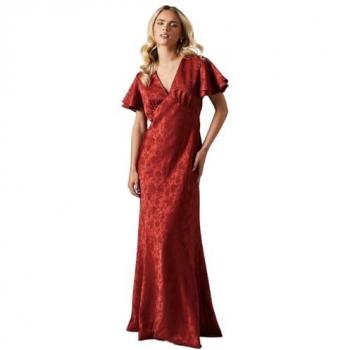 Scarlet Dream Angel Sleeve Bridesmaid Attire