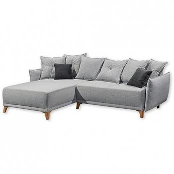 ED EXCITING DESIGN Ecksofa Pamplona in grau