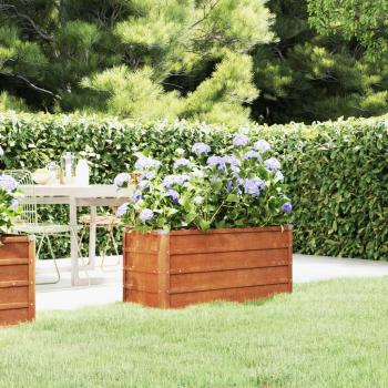 Raised Garden Beds Garden Raised Bed Rusty 100X40x45 Cm Corten Steel One Size