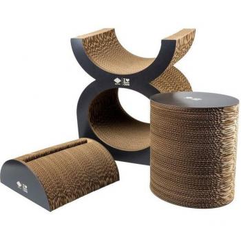 Albero Tiragraffi Gatto D&D 46,60 cm – Tinta Brown/Nero