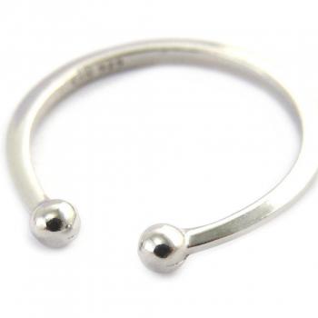 Silberner Ring 'Billes' 54 offen