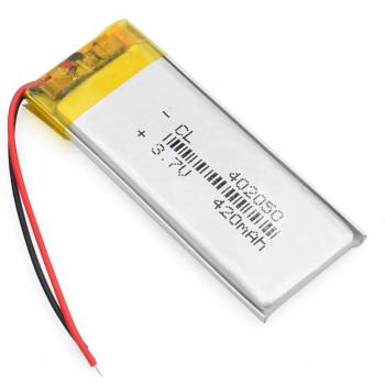 3.7V 420mAh 402050 Lithium Polymer Battery for DVRs