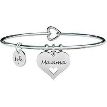 Bracciale Kidult Unico con Charm a Forma di Cuore e Scatola Mamma