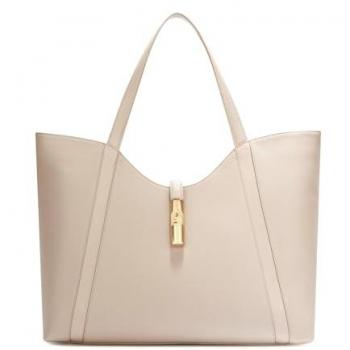 Furla Tote Bags Yellow ONE SIZE Yellow Leather Goccia Bag