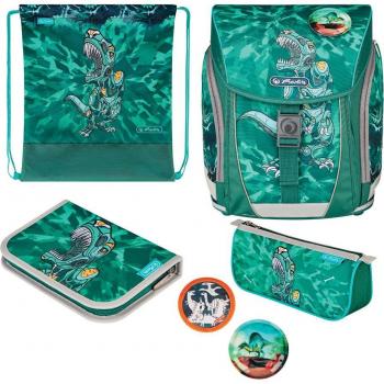 Herlitz FiloLight Plus Heavy Metal zaino per ragazzi Poliestere Grigio Turchese