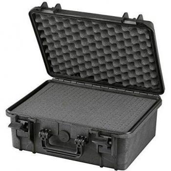 Max Black Sealed Storage Container with Foam – 174 × 414 × 345 mm