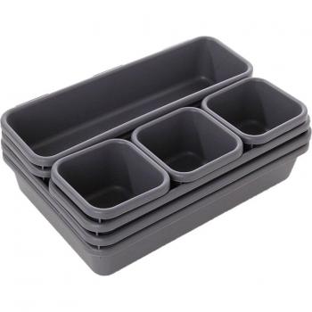 8x Cosmetic Brush and Jewelry Organizer