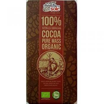 Chocolates Sole 100% Pasta Pura Cacao 100g