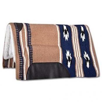 Western Saddle Pad by Waldhausen Utah – Dual‑Tone Beige/Navy