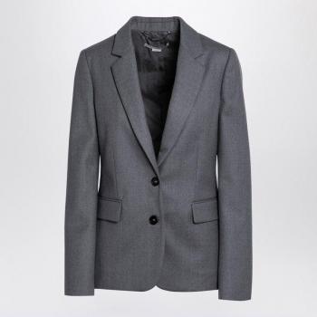 Stella McCartney Women's Grey Single-Breasted Jacket | Size S | 6500943CU703