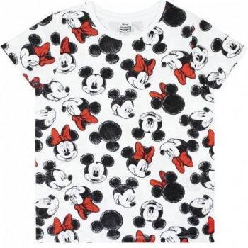 T-shirt à motif Mickey et Minnie Mouse pour filles de 9-10 ans