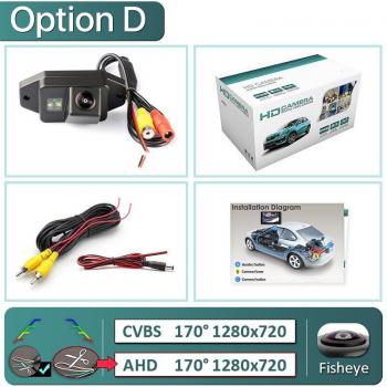 Caméra de recul 1080P AHD 170° pour Toyota Land Cruiser série 120, Prado