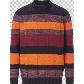 Herren Pullover TESSIBOSO in leuchtendem Orange