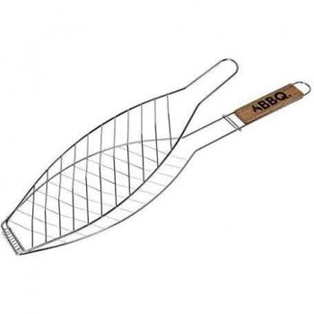 Griglia per Pesce in Acciaio Inox per Barbecue (14 x 58 cm)
