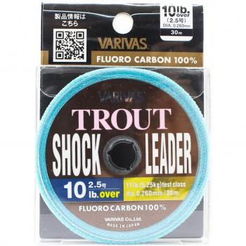 Linee Varivas Fluoro Trout Shock 30 m 10 lb (Chiaro)