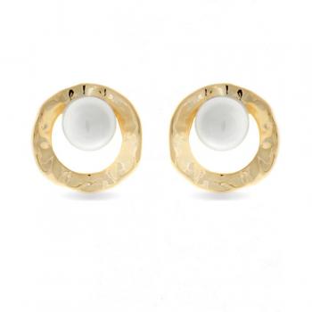 Jaya Geel Goud Oorbellen 18K – Luxenter Model