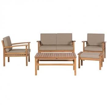 Akazienholz Gartenmöbel Set 5-teilig für Terrasse