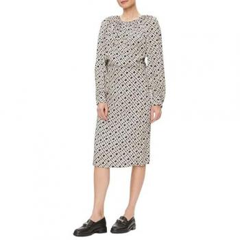 Vestido Midi Tommy Hilfiger Negro/Taupe