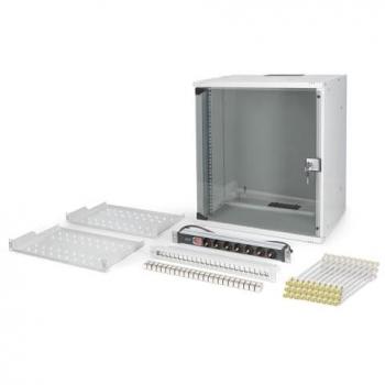 Set di rete 19, armadio 12U e accessori – Versione SOHO DN‑49206‑SET