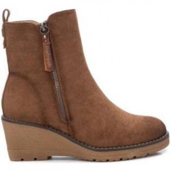 REFRESH | Botines con Cuña Refresh para Mujer – Botines Casual en Color Camel – Botines con Cierre de Cremallera – Estilo Casual – Cuña Media y Cómoda – Combinables – Modelo 171009
