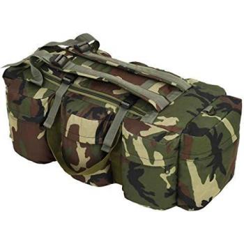 VidaXL 3-in-1 Tactical Duffel Bag 90 L Camouflage