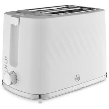 Swan Windsor Textured 2 Slice Toaster in White