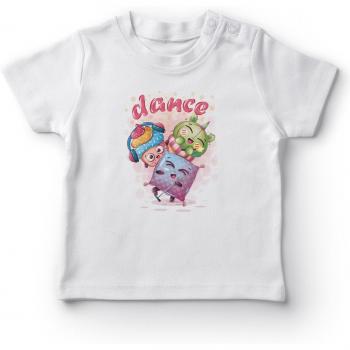 Angemiel Baby T-Shirt White Cactus and Ice Cream