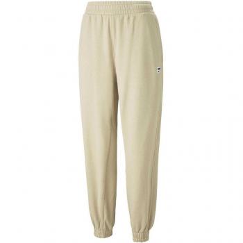 Puma Downtown Classics Damen Jogginghose Hellbeige XS – Casual Eleganz