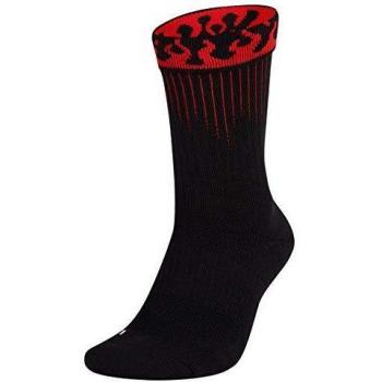 Chaussettes Nike U NK Elite Crew-GFX 1 Mixte Adulte, Noir/Rouge Habanero/Blanc, FR : M