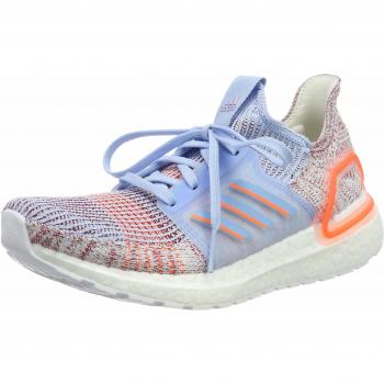 Adidas Ultraboost 19 Women’s Running Shoe – Glow Blue, Hi‑Res Coral, Active Maroon (UK 5)