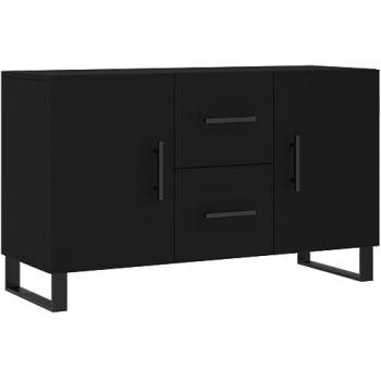 Engineered Wood Sideboard Black 100x36x60 cm