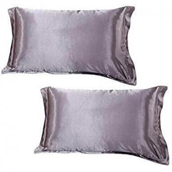 Panlom® Grey Soft Satin Pillow Cover 20 * 29inch