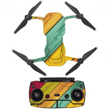 Pegatinas diseño madera DJI Mavic Air + Control Remoto y Protección A0035