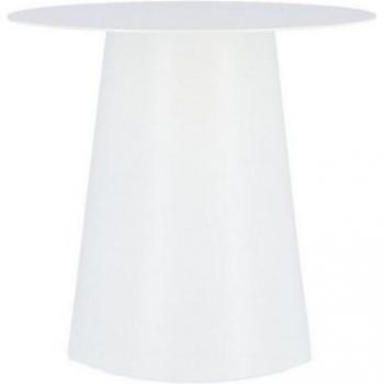 Beistelltisch „Feel“ (Aluminium) – Weiß, Ø 50 cm