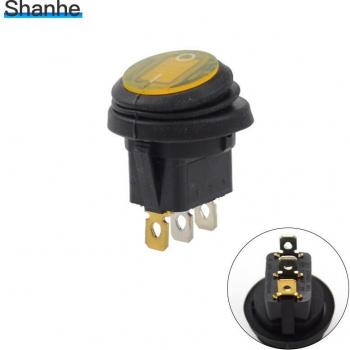 Interruptor impermeable 20mm con iluminación 3 pines 12V 220V