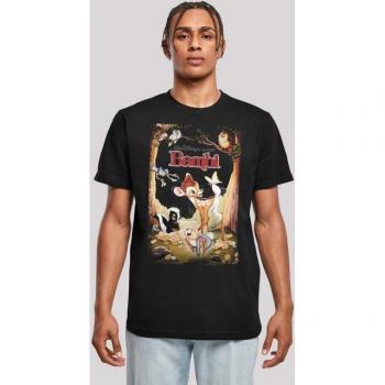 Premium Merch Herren T-Shirt: Disney Bambi Retro Poster, M