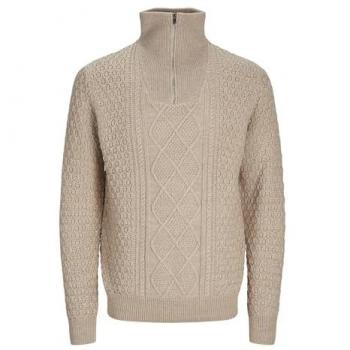 Jack & Jones Premium Strickpullover mit kurzem Reißverschluss Modell 'BLUNORTH', Größe L