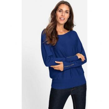 Heine Royalblau Langarm‑Strickpullover für Damen – Größe 42