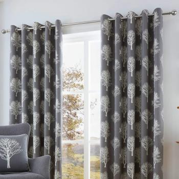 46 Width x 72 Drop (117 x 183cm) Eyelet Curtains by Fusion