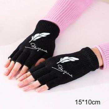 Guantes de punto de cachemir térmico y conectividad