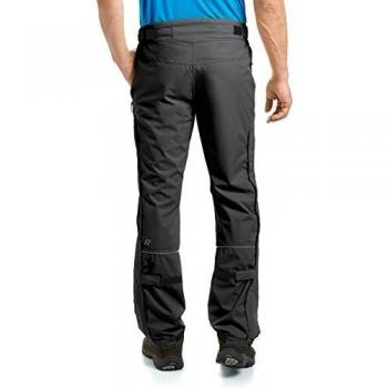Pantaloni da pioggia Maier Sports Raindrop M neri, taglia 56, impermeabili e traspiranti per uomo
