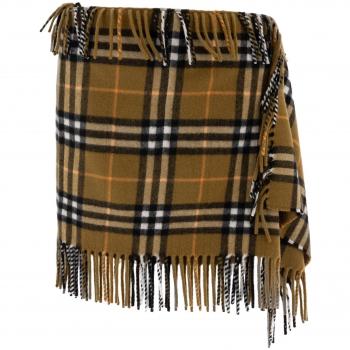 Burberry Short Skirt in Green Vintage Check Pattern