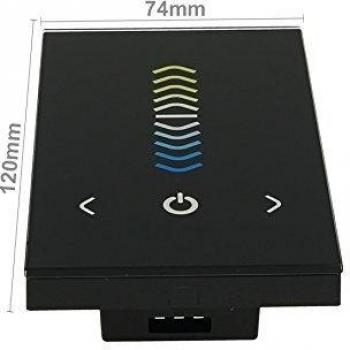 Centralina Touch per LED CCT 12V 24V 4AX2 Pannello Incasso Muro Standard Italiano Scatola 503 TM07U
