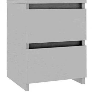 Vidaxl Nightstand White 30x30x40 cm Engineered Wood